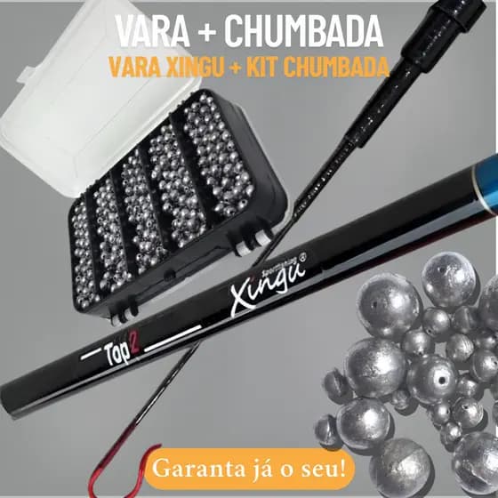 Kit Vara Telescópica + Kit Chumbada Pesca Completo Pescaria Vara Telescópica Kit Chumbadas Pescaria Pescar