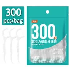 Fio Dental com haste /Profissional/300 Pcs