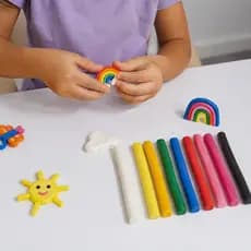 Kit 12/24/36 Massinhas De Modelar 12 Cores Não Tóxico Massinha Escolar Festa Colorido 50 gramas
