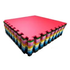 Tatame de EVA 1,00mx1,00m Colorido com Bordas ideal para Playgrounds e Piscina de Bolinhas - 7 Cores