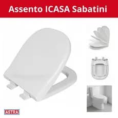 Tampa Sanitária Soft Close ICASA Sabatini Branco PP Astra