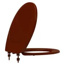 ASSENTO SANITARIO UNIVERSAL OVAL MARROM CONVENCIONAL PP