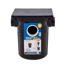 Caixa De Gordura Coletora Premium C/ Cesto 20l Preta