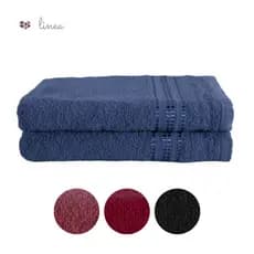 Kit 02 toalhas de banho linea otimo custo beneficio absorvente e macia