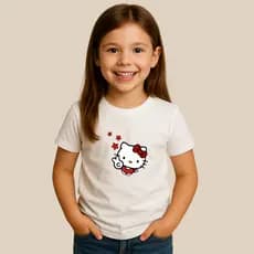 Blusa hello kitty infantil menina camiseta estampada estilosa camisa camiseta tshirt-infantil juvenil 02 ao 14