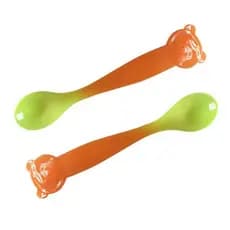 Colher Térmica de Silicone Para Alimentação de Bebês Meninos e Meninas Crianças