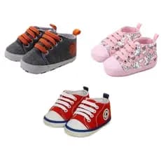 Sapato de bebê menino e menina tênis antiderrapante + Brinde