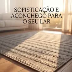 Tapete para Sala Tear Algodão Lavável em Máquina Macio Sofisticado