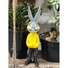 Boneco Perna longa URBANO  - Bugs Bunny Urban Vibe 3d - Coelho da cidade - Looney Tunes de Decoração