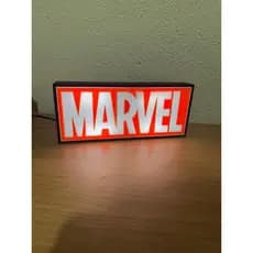 Luminária Marvel Luz Branca - Caixa de Luz Decoração infantil
