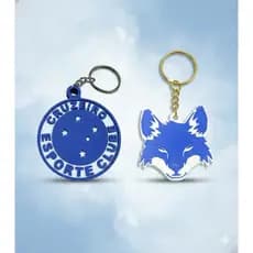 Chaveiro Raposa Cruzeiro 3d - Objeto Mascote Cruzeiro-MG