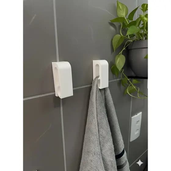 Suporte Automático Gancho de Parede Banheiro,Quarto e Cozinha - Roupas e toalhas
