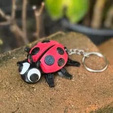 Joaninha articulada INFANTIL Brinquedo Criança e Chaveiro