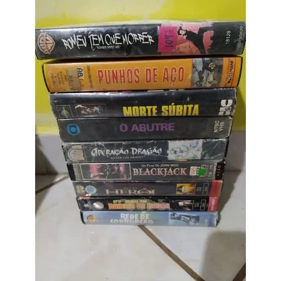 filmes em vhs dublados - lote 1