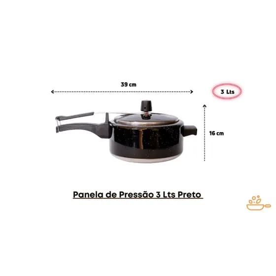 Panela de Pressão 3 Lts ASJ - (Diversas Cores)