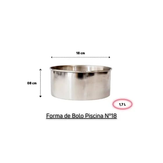 Assadeira de Alumínio Forma De Bolo Piscina Nº 18 - Rizzolar