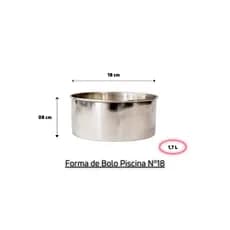 Assadeira de Alumínio Forma De Bolo Piscina Nº 18 - Rizzolar