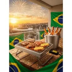 RizzoGrill 01 Churrasqueira Elétrica Para Dia de Jogo