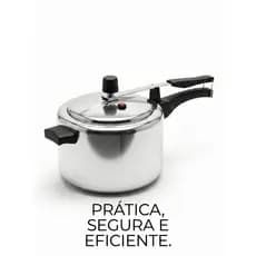 Panela de Pressão São Jorge 4,5L Alumínio Polido INMETRO