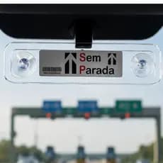 Suporte Veicular Tag Sem Parar Em Acrílico Transparente Com Ventosas Para Fixação