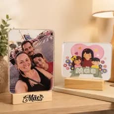Porta Retrato Em Acrílico Com Base Suporte De Foto Para Decoração Presente