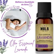 Óleo Essencial de Lavanda 100% Puro 15ml Malb For Men