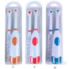 Conjunto Escova Dentes Elétrica Rotativa Extra À Prova D Operado Por Bateria Higiene Bucal (not included batteries)