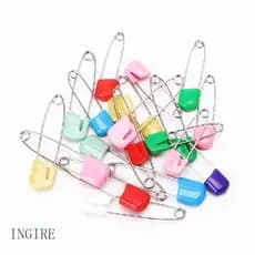 20Pcs Baby Infant Child Cloth Nappy Diaper Pins Locking Holder Colorful