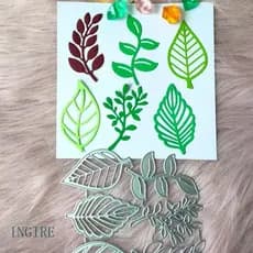 ING Deixa Folhas Corte Metal Cortar Stencil Cartão Gravar Álbum Fotos Modelo Moldes Craf