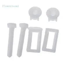 Flowerroom1 Assentos Sanitários Universais Parafusos Porca Fixa Borracha Expandindo Para Montagem Superior Dobradiças Assento Sanitário Easy t