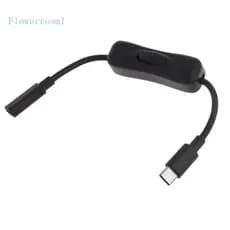 Interruptores Alimentação Flowerroom1 Para Extensão 4-USB C Fêmea Tipo Ligados