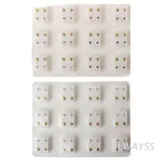 Conjunto 12 Pares Brincos Hipoalergênicos Ouro (3Mm)