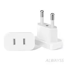 Alw 4mm Eua Para Plug Tomada Viagem Carregador Adaptador Tomada Eua Para A Europa