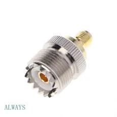 ALW SMA Fêmea Para UHF Adaptador Conector Coaxial SO-239 SO239