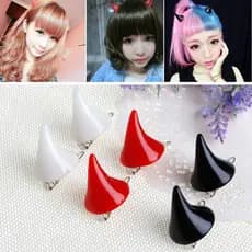 Clo. Par New Grampo Cabelo Estéreo Chifres Demônio Para Dia Bruxas / Cosplay