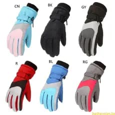Bet 1 Par Inverno À Prova Dwaterproof Neve Esqui Quente Unisex Para Frio Meninas M