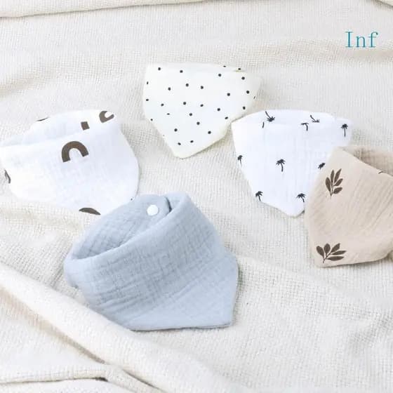 Inf 4 Pçs Infantil Babador Impressão Panos Arroto Para Bebês Saliva Toalha Unisex Respirável Babadores Do Beb