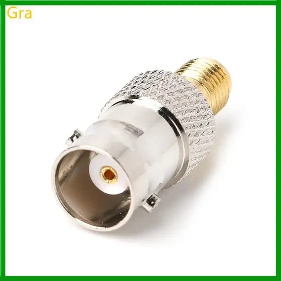 Plugue Fêmea Gra BNC Para Adaptador Antena SMA Conversor Conector Cobre