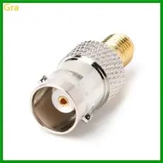 Plugue Fêmea Gra BNC Para Adaptador Antena SMA Conversor Conector Cobre