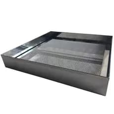 Escorredor P/ Batatas Fritas Inox 30x30x6cm Pastel Salgados