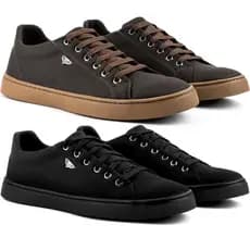 Kit 2 Pares Sapatênis Casual Masculino Confortável