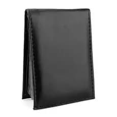 Kit Com 2 Carteira Casual Slim Masculina Pretas SapatoFranca