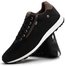 Tênis Masculino Casual Café Comfort Leve