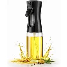 Borrifador de Vidro 220ml com Pulverização Uniforme para Azeite e Vinagre