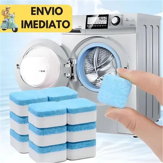 KIT 6/10/15 Pastilhas para Limpeza de Máquinas de Lavar Roupas Efervescentes Multifuncional Limpador