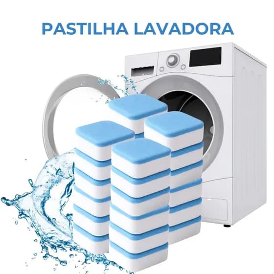 Kit 10 Limpador de máquina de lavar, comprimido efervescente sólido para remover manchas