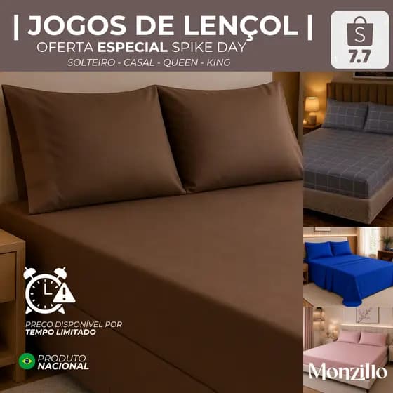 KIT JOGO DE LENÇOL MACIO FRONHA ENVELOPE SOLTEIRO CASAL QUEEN KING - OFERTA