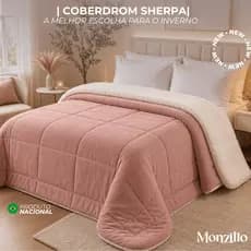 Coberdrom Edredom Pele De Carneiro Casal Queen Sherpa Dupla-Face Varias Cores