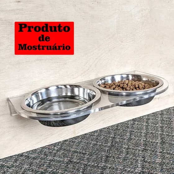Comedouro Suspenso Parede Gato Cachorro Pequeno Porte