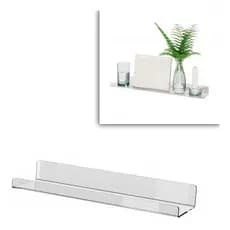Prateleira Nicho Em Acrílico 30x10cm Para Itens Leves